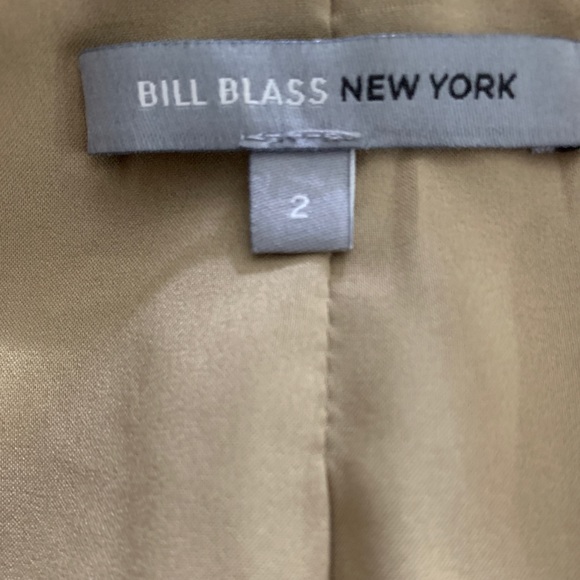Bill Blass New York Striped Tan 2 Piece Suit - Picture 7 of 8